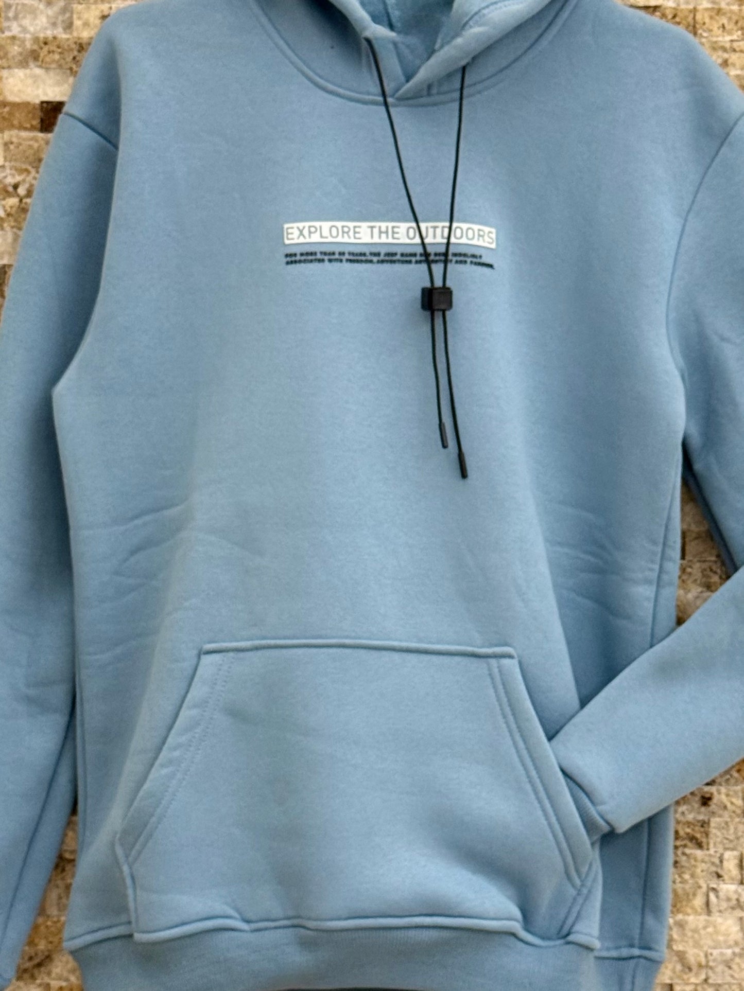 Erkek Baskılı 3 İplik Şardonlu Sweatshirt